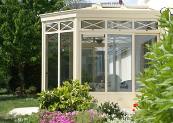 veranda vue jardin